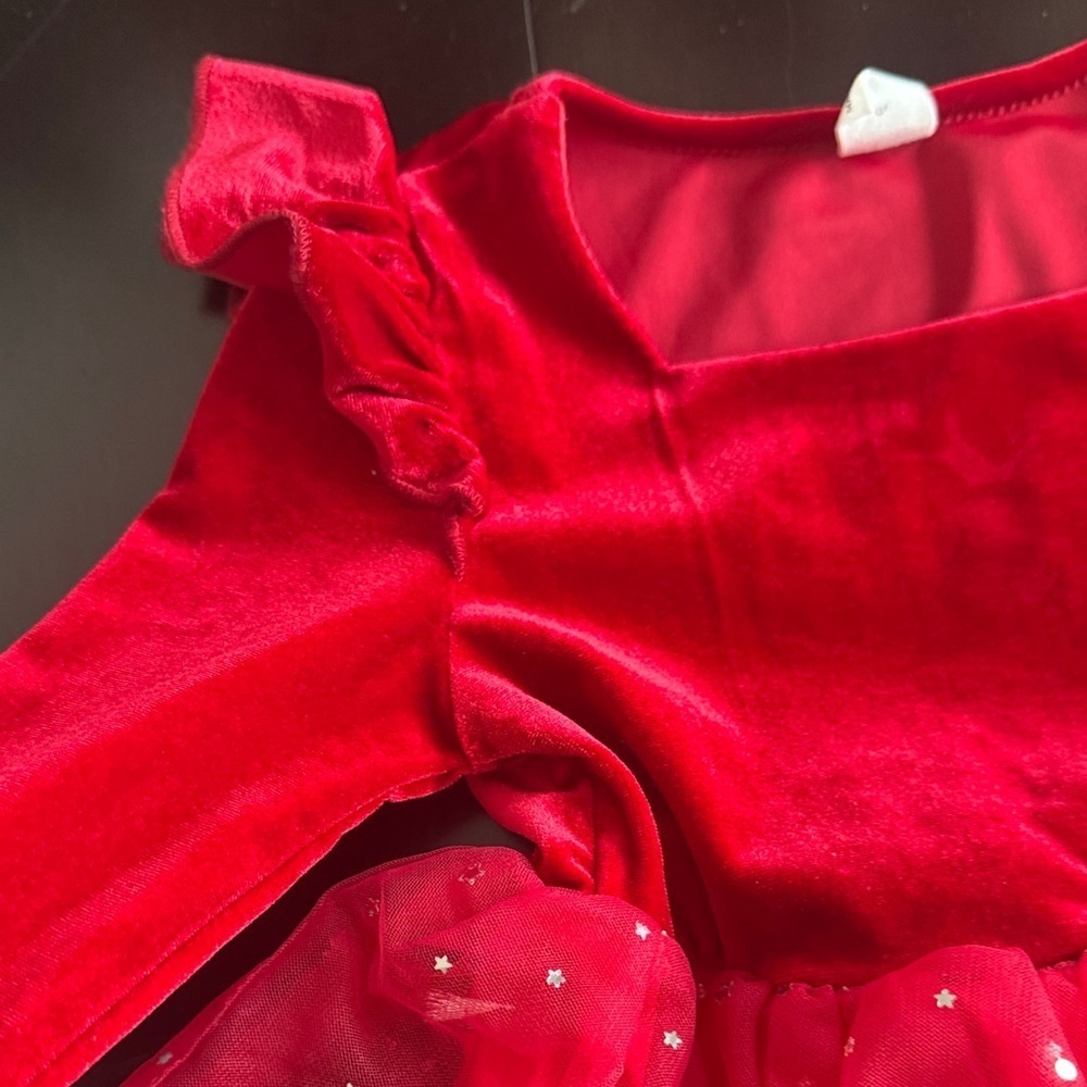 SHEIN Radiant Red Kids Dance Dress - Picture 3 of 4